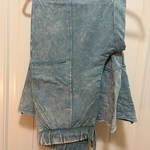 Zenana Outfitters Light Blue Denim Overalls
